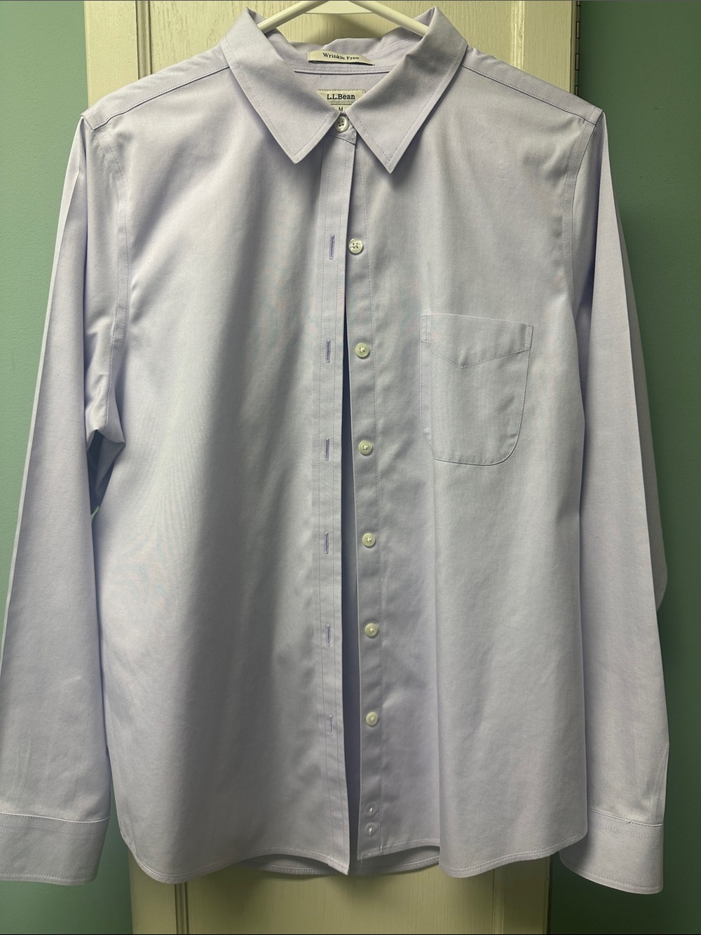L.L. Bean Men’s Light Lavender Button-Down Dress Shirt